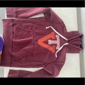 Virginia Tech hoodie, size medium